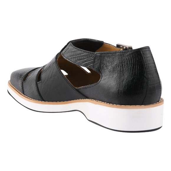 Adam Genuine Leather Lizard Print Sandals